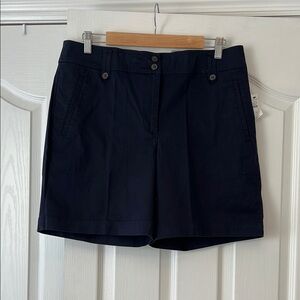 Talbot’s shorts, navy, 7”, cotton, never worn.